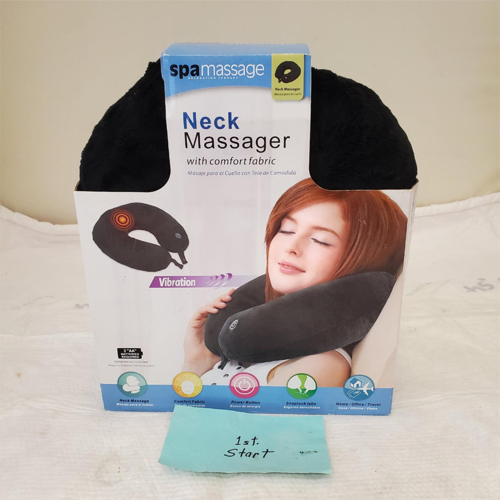 Spa Massage Black Neck Wrap Massager With Comfort Fabric