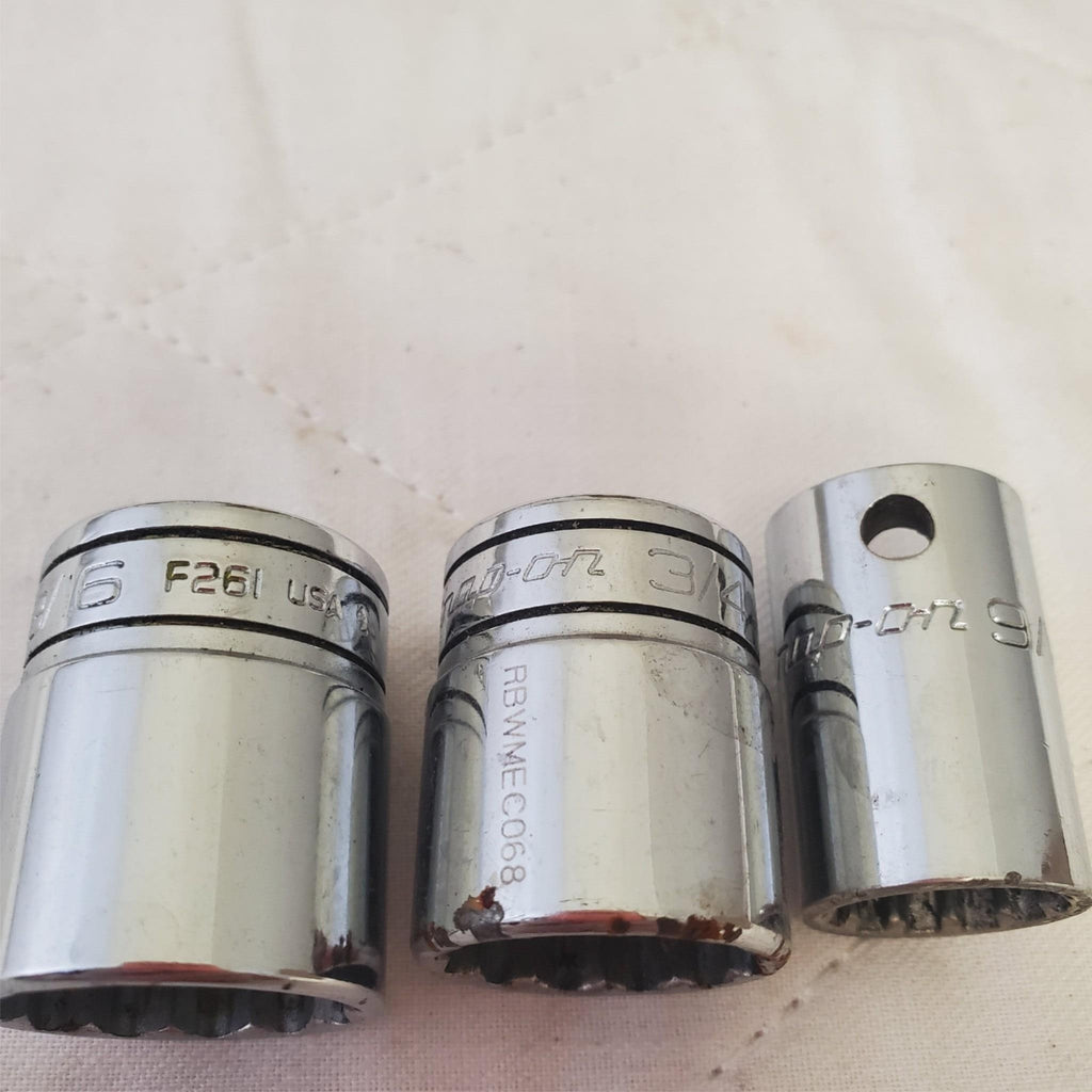 Lot of Snap-On Assorted Various Drive Sockets LOT 496