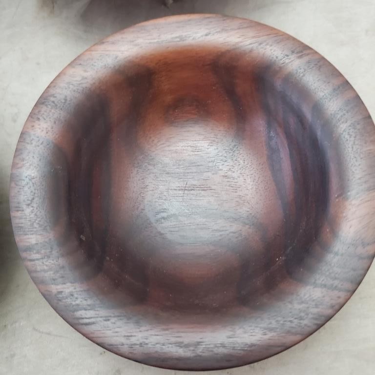 Vintage Antique Modern Wooden Natural Serveware Noodles Bowls