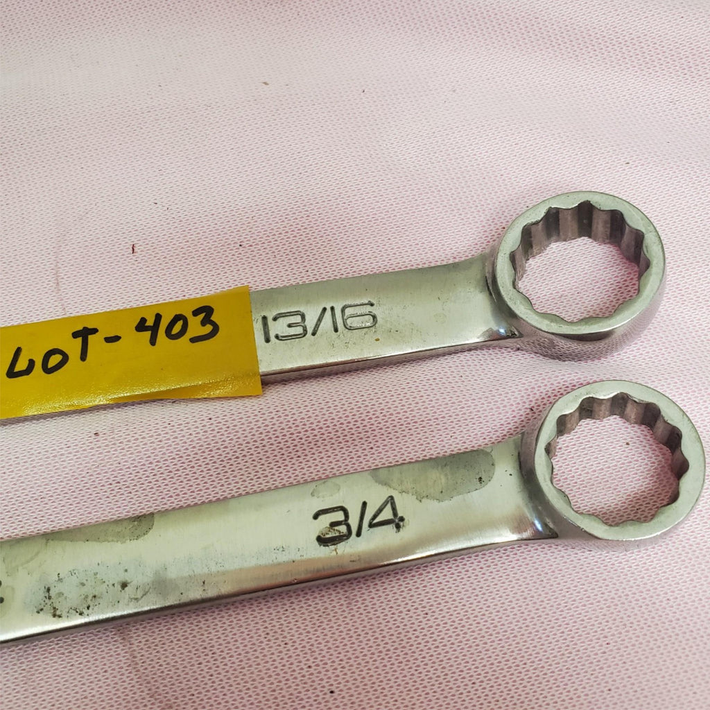 Snap on OEX Series 13/16" OEX26B & 3/4" OEX24B Combination Wrenches LOT-403