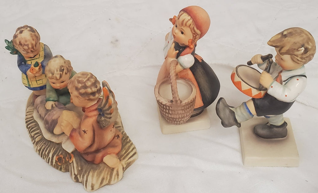 Lot of 12 Vintage Hummel Hand-Painted Ceramic Child Figurines