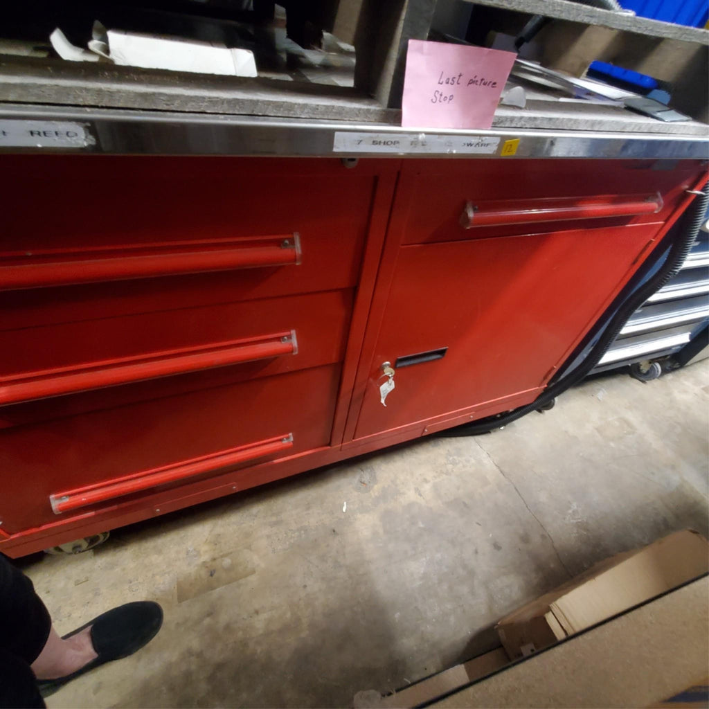 Equipto 5 Drawer Custom-Designed Red Modular Cabinet (12)