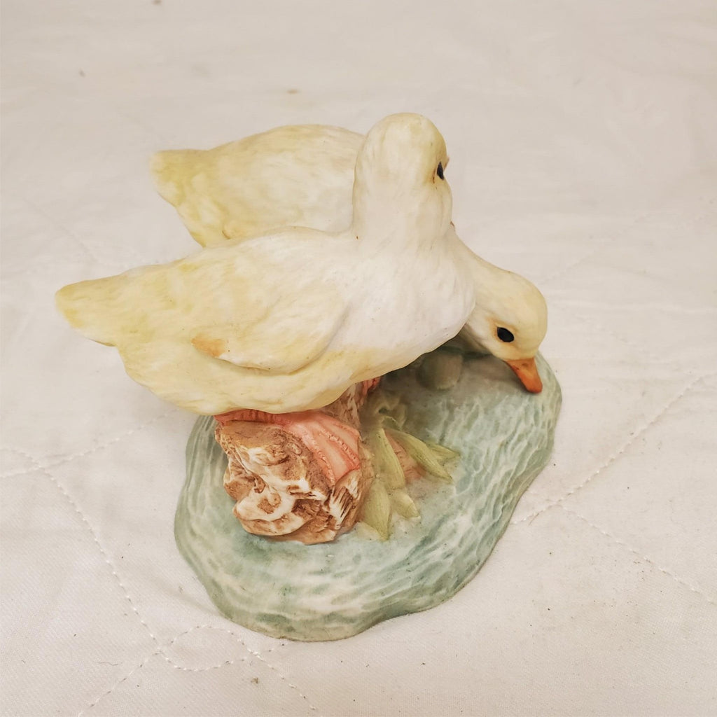 Pair of Duckling Ceramic Porcelain Figurine