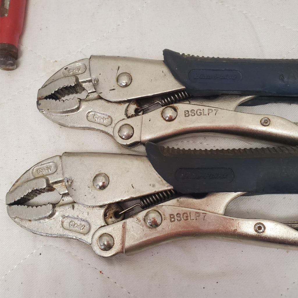 Lot of 5 Blue Point Adjustable Locking Pliers Set LOT-897