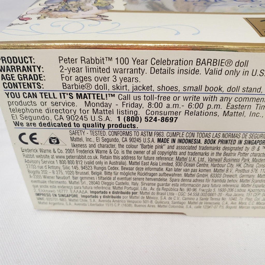 Barbie 2001 - Barbie Peter Rabbit 100 Year Celebration - Collector Edition