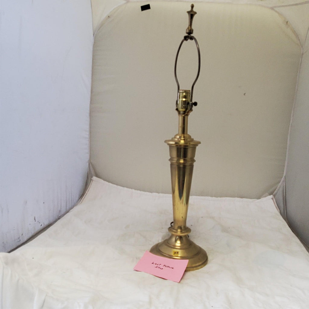 Vintage Solid Brass Portable Table Lamp AB