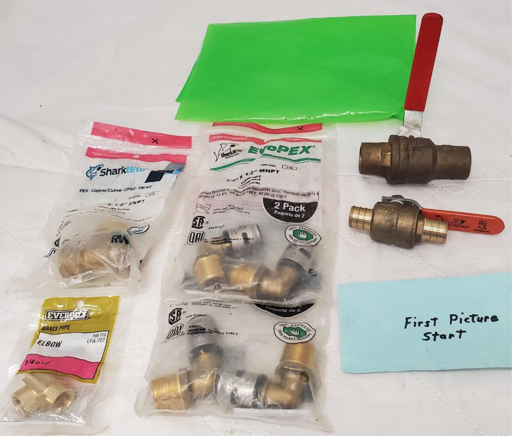 Lot of Sharkbite Everbilt Plumbing Pipe Fittings Elbows