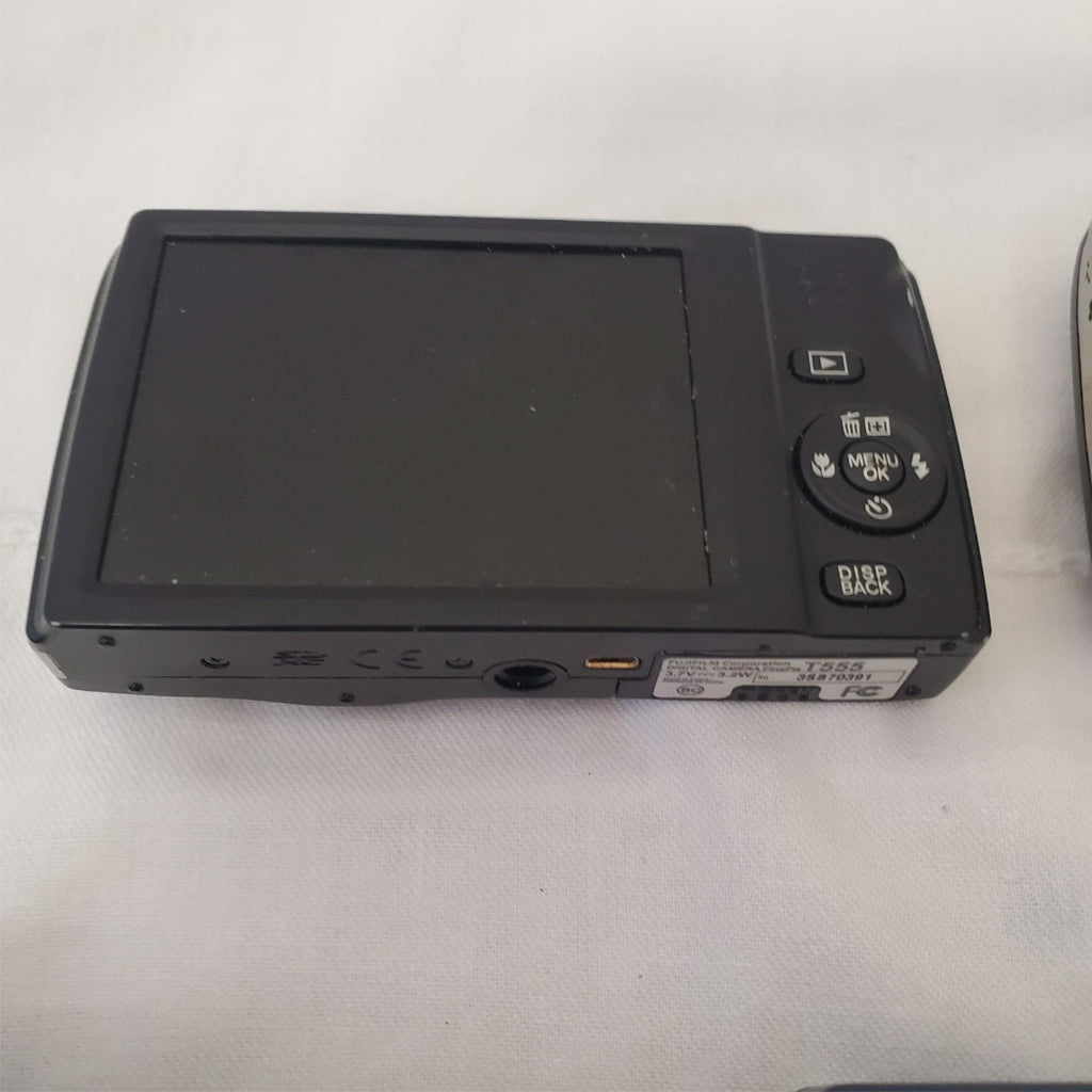 Lot of FujiFilm FinePix T555 Digital Camera & Various Batteries & Chargers
