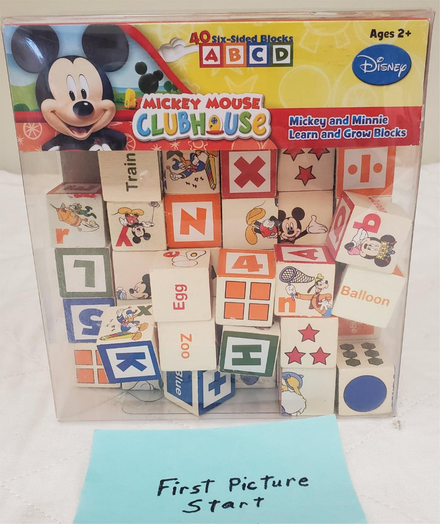 Disney Mickey Mouse Clubhouse Mickey & Minnie Learn & Grow Set of 40 Blocks Set