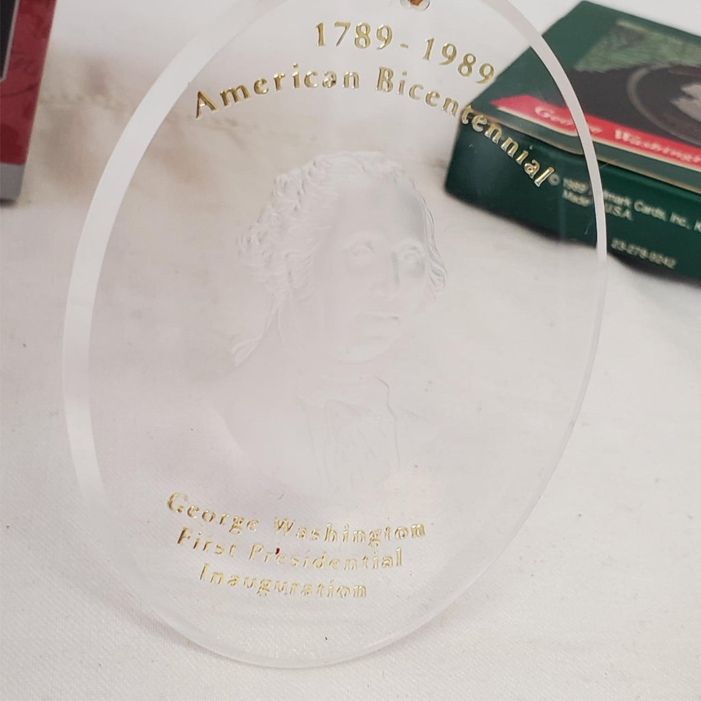 Hallmark Keepsake Ornament Washington Monument & George Washington Bicentennial