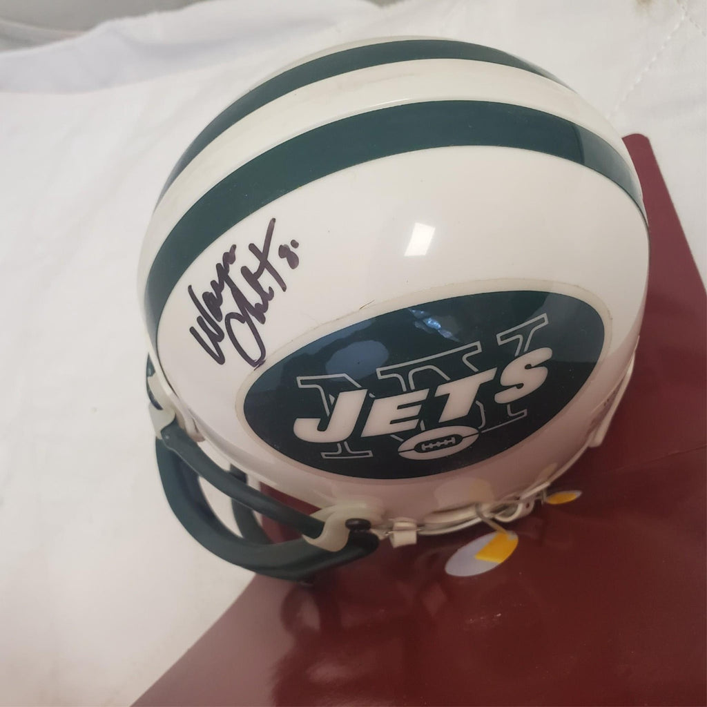 New York Jets Wayne Chrebet #80 Autographed Riddell Mini Football Helmet