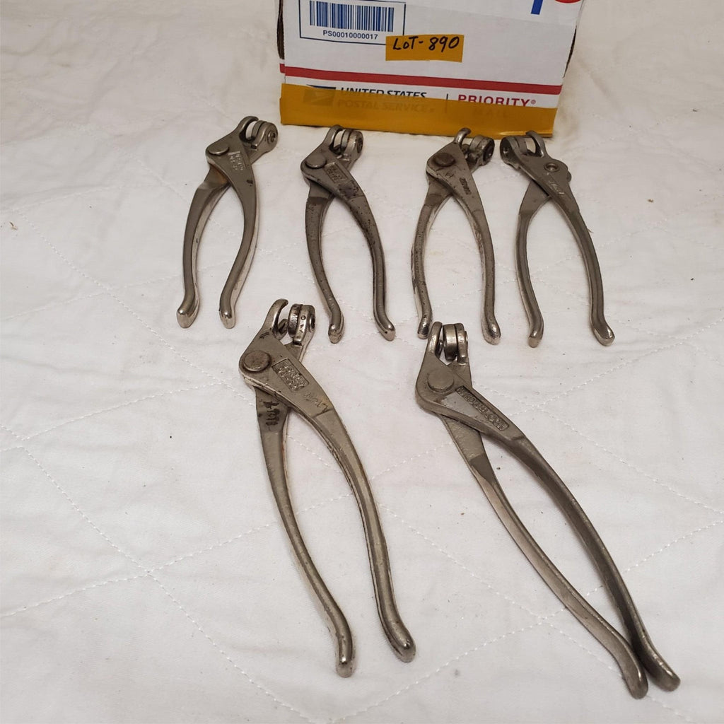 Lot of 6 Wedgelock Cleco Pliers Set Aviation Tool LOT-890