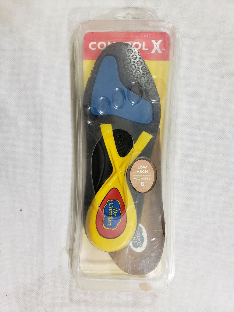 Dr. Comfort Control X Low Arch Women's Size 8 Support Insole Inserts