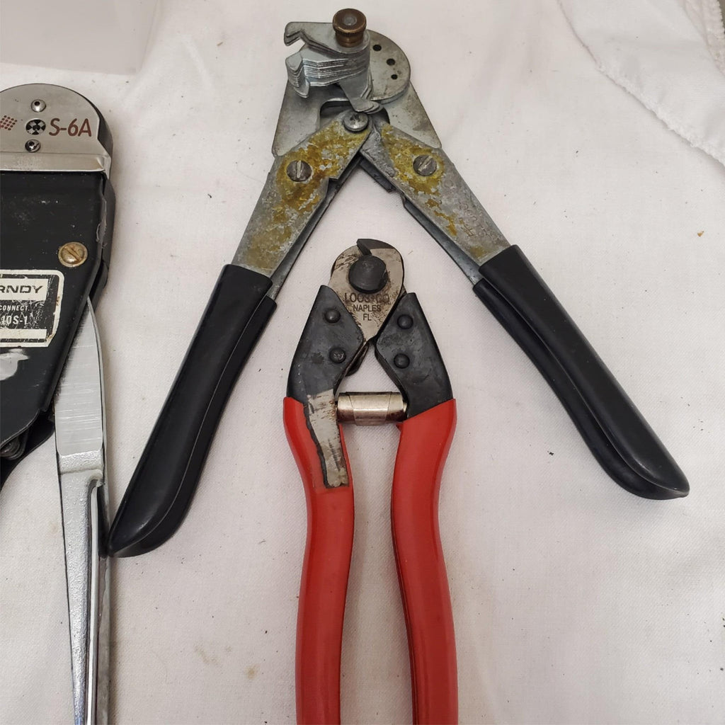 Lot of 5 Marson, Loos & Co. & more Crimping and Wire Stripping Tools Set LOT-829