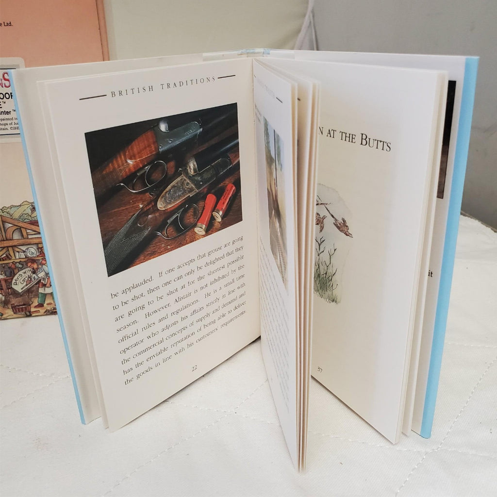 David Winter Cottages August British Traditions Grouse Moor Lodge with Book