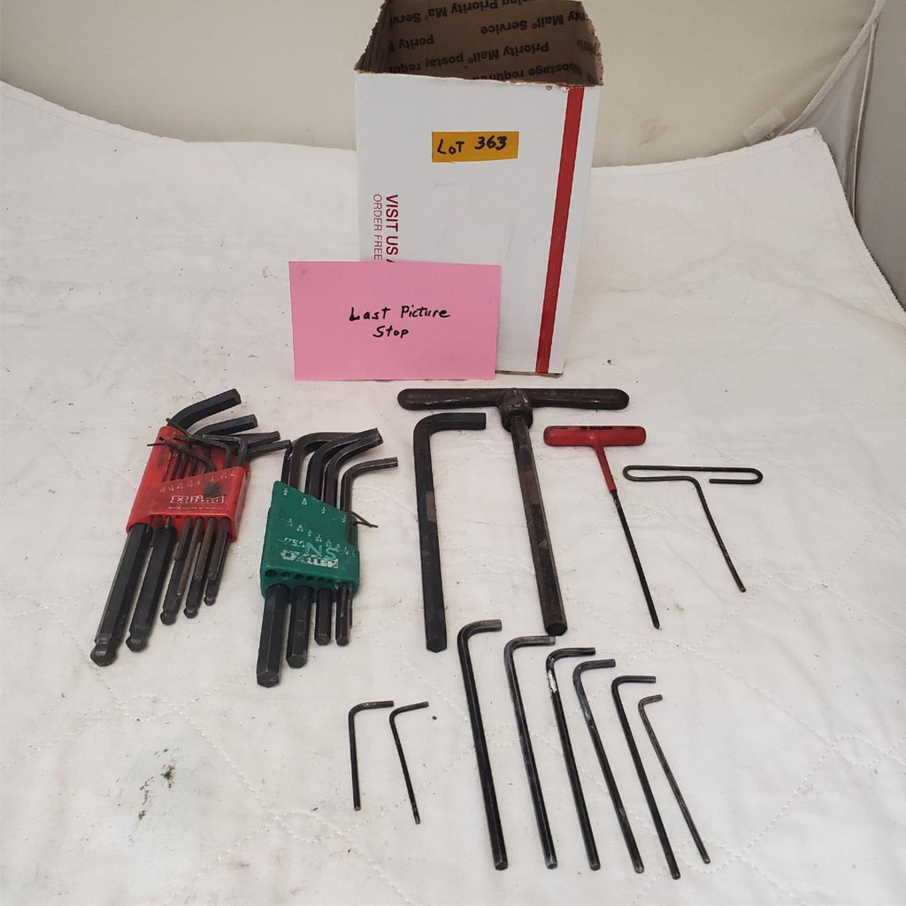 Lot of Assorted Hex-L Key & T-Handle Allen Wrench Lot-363