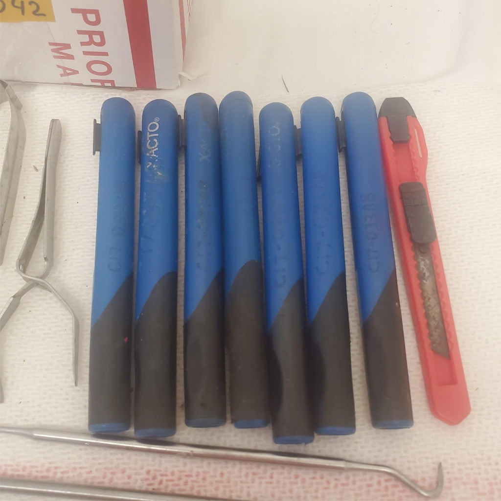 Lot of 44 Assorted Hobby Knives, Aircraft Wire Harness Tools & more LOT-1042