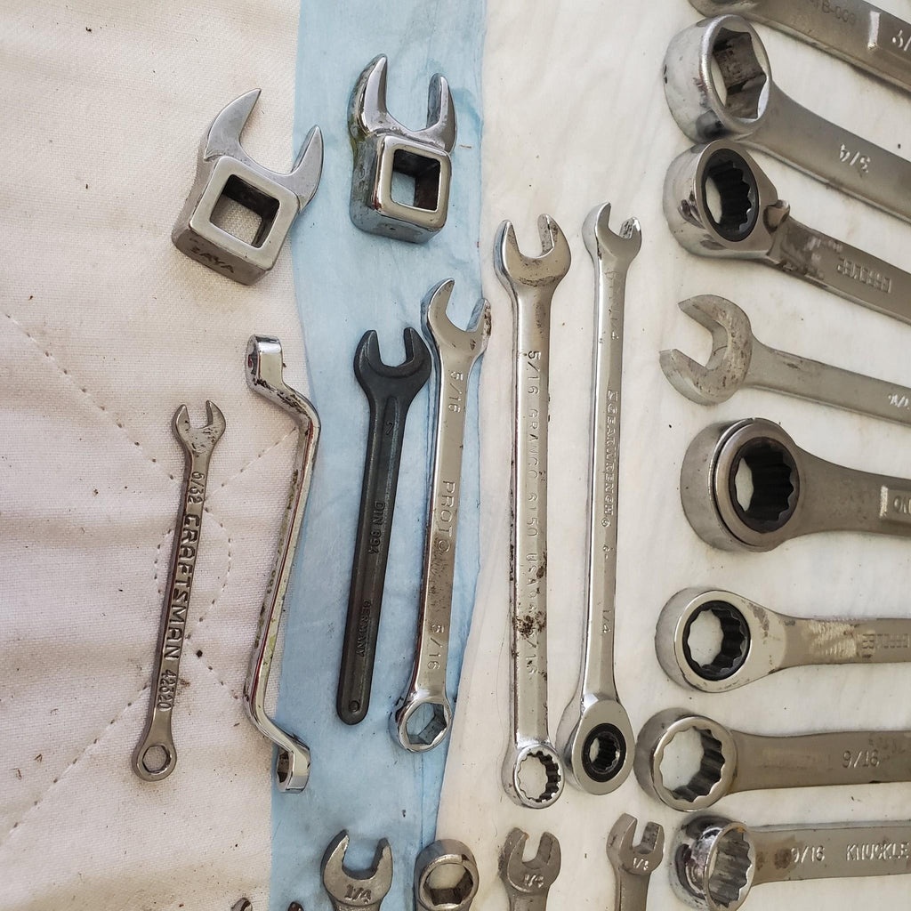 Lot of 56 Pieces Miscellaneous Assortment of Wrench Tools LOT149