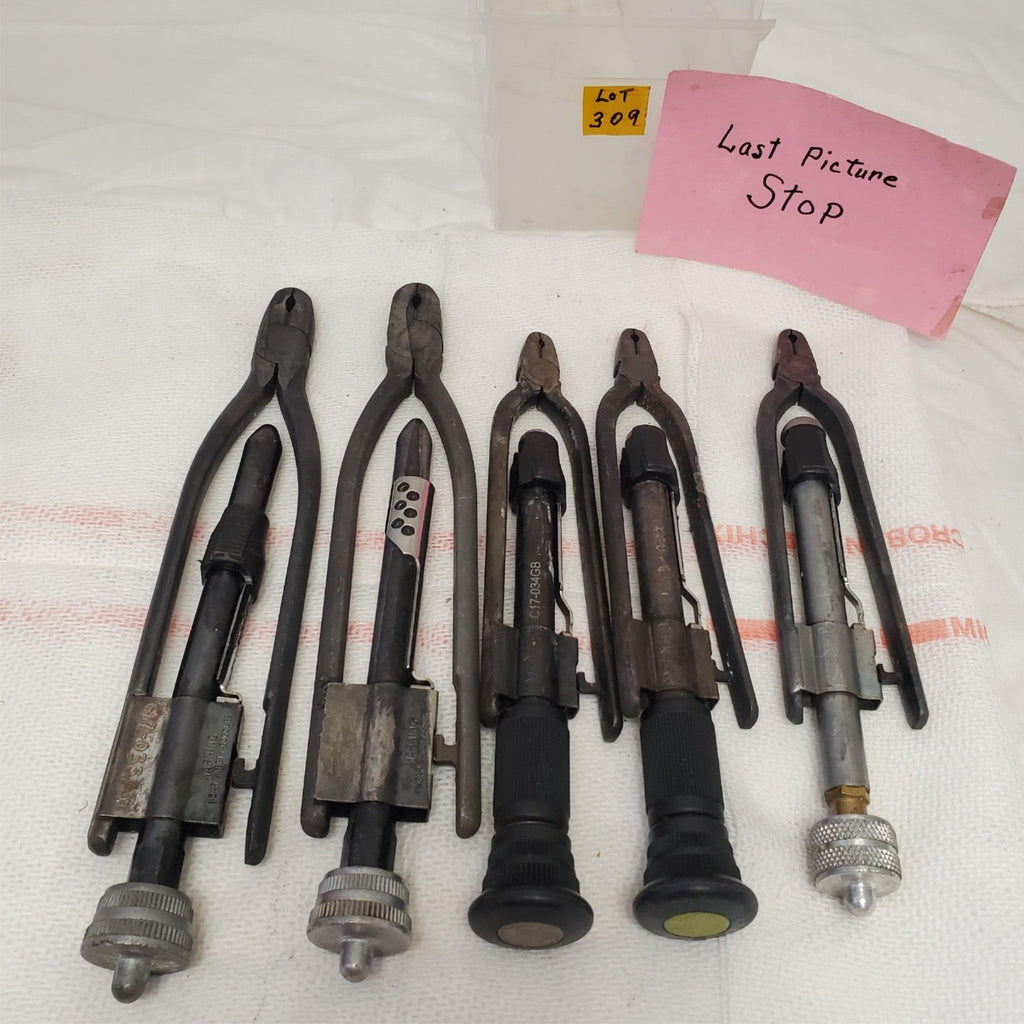 Lot of 5 Assorted Safety Wire Pliers Hand Tools LOT-309