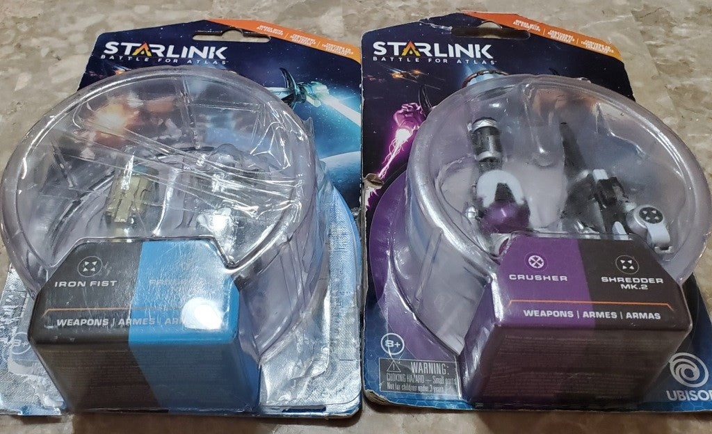 Starlink Battle for Atlas: Crusher/ Shredder and Iron Fist+Freeze Ray MK.2