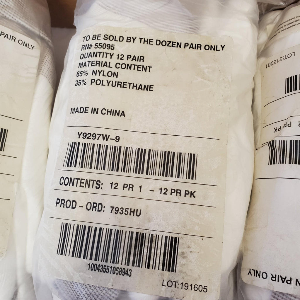 Lot of 87 Pairs FlexTech Assorted White & Grey Hand Gloves Size 9 