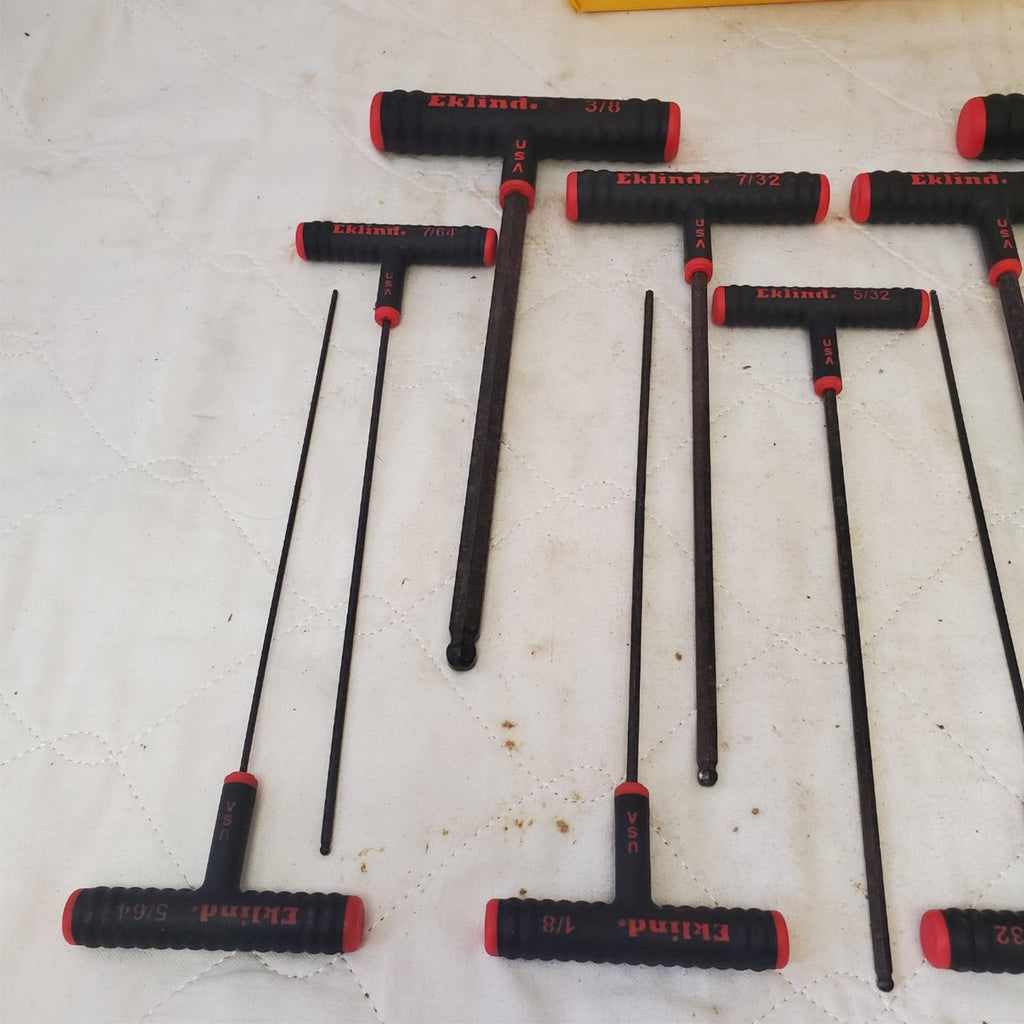Eklind Tool Power T-Handle Hex T-Key Allen Wrenches Lot 551