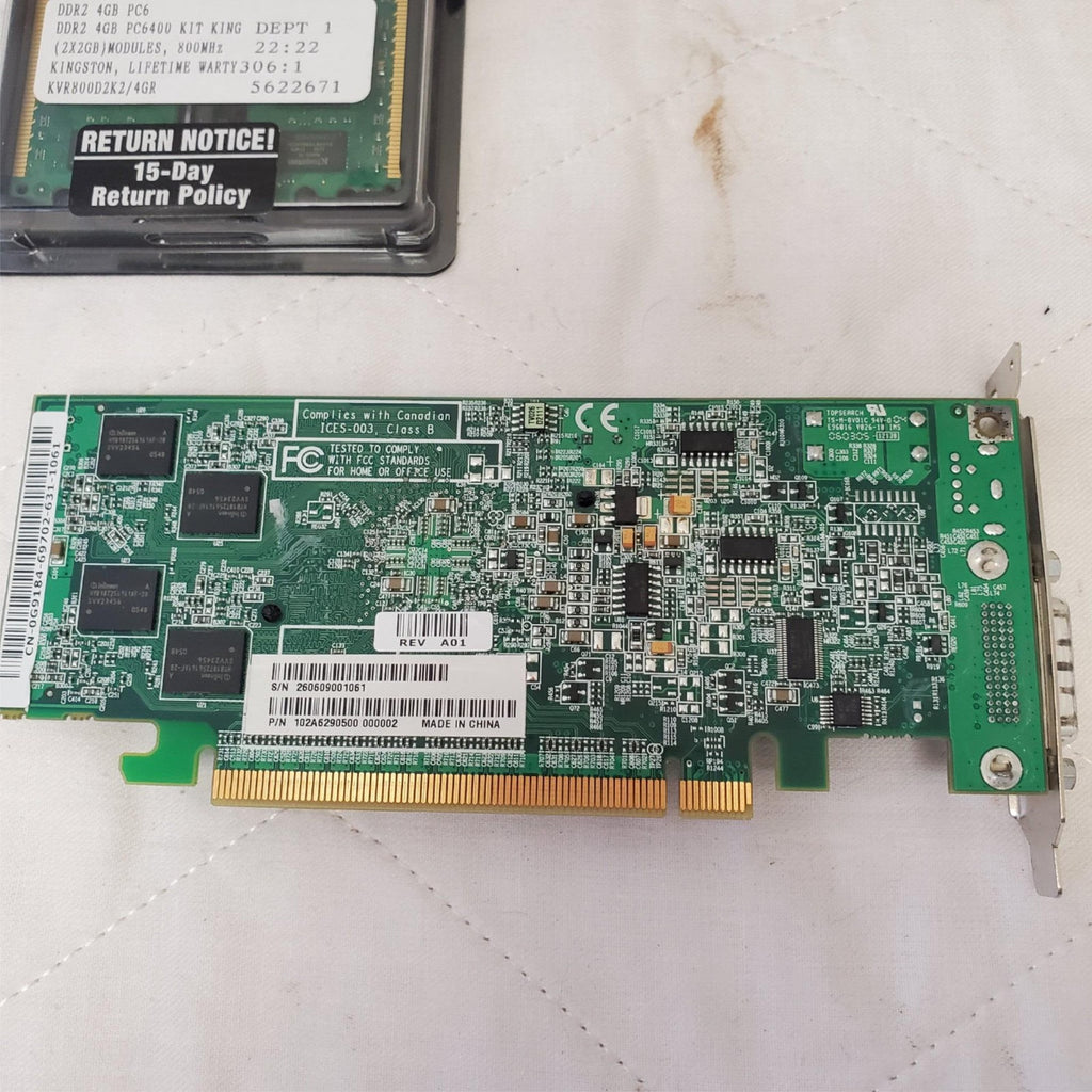 Lot of Various Computer Ram, PCI Adapter & Graphic Card