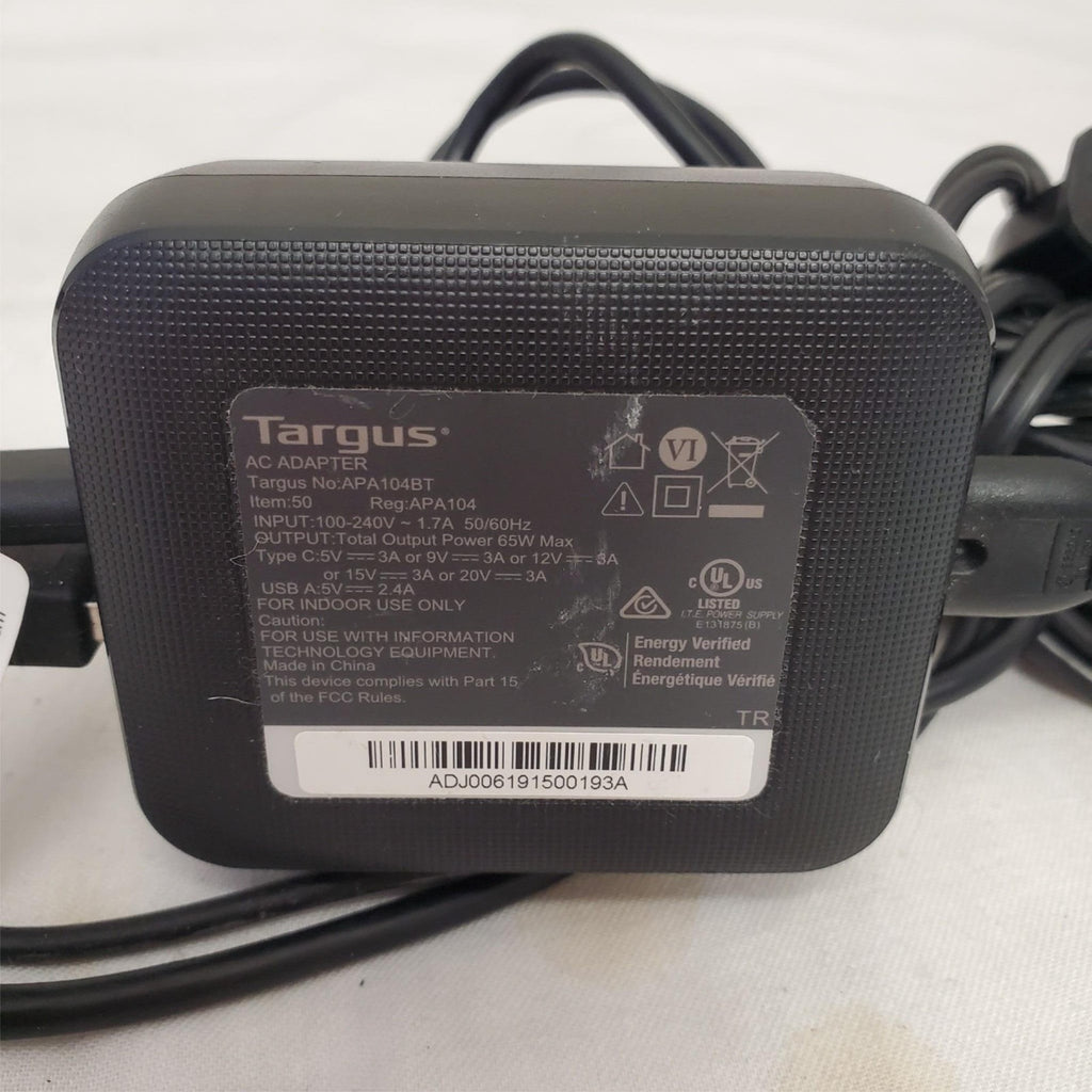 Targus APA104BT USB Type-C Laptop Wall Charger