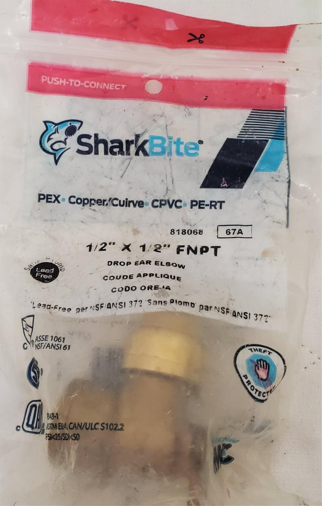 Lot of Sharkbite Everbilt Plumbing Pipe Fittings Elbows