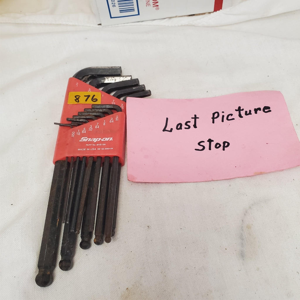 Lot of 13 Snap-on SAE Ball End Key Allen Wrench Set LOT-876