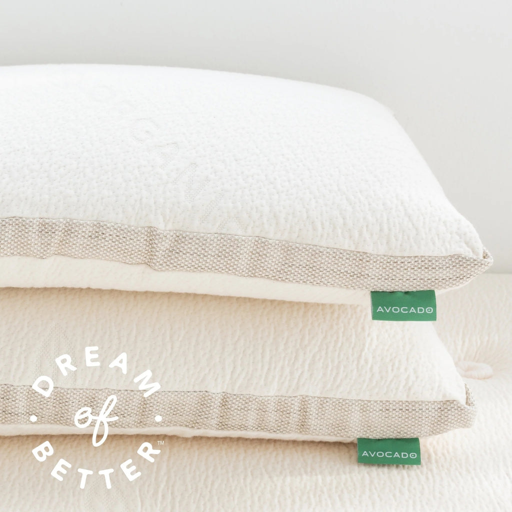 Avocado Molded Latex Pillow King Size $159
