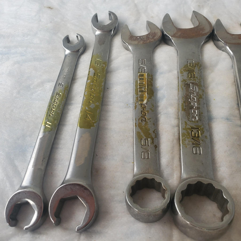 Lot of 10 Snap-On Double-Ended Wrench / Combination Wrench Tool LOT 346