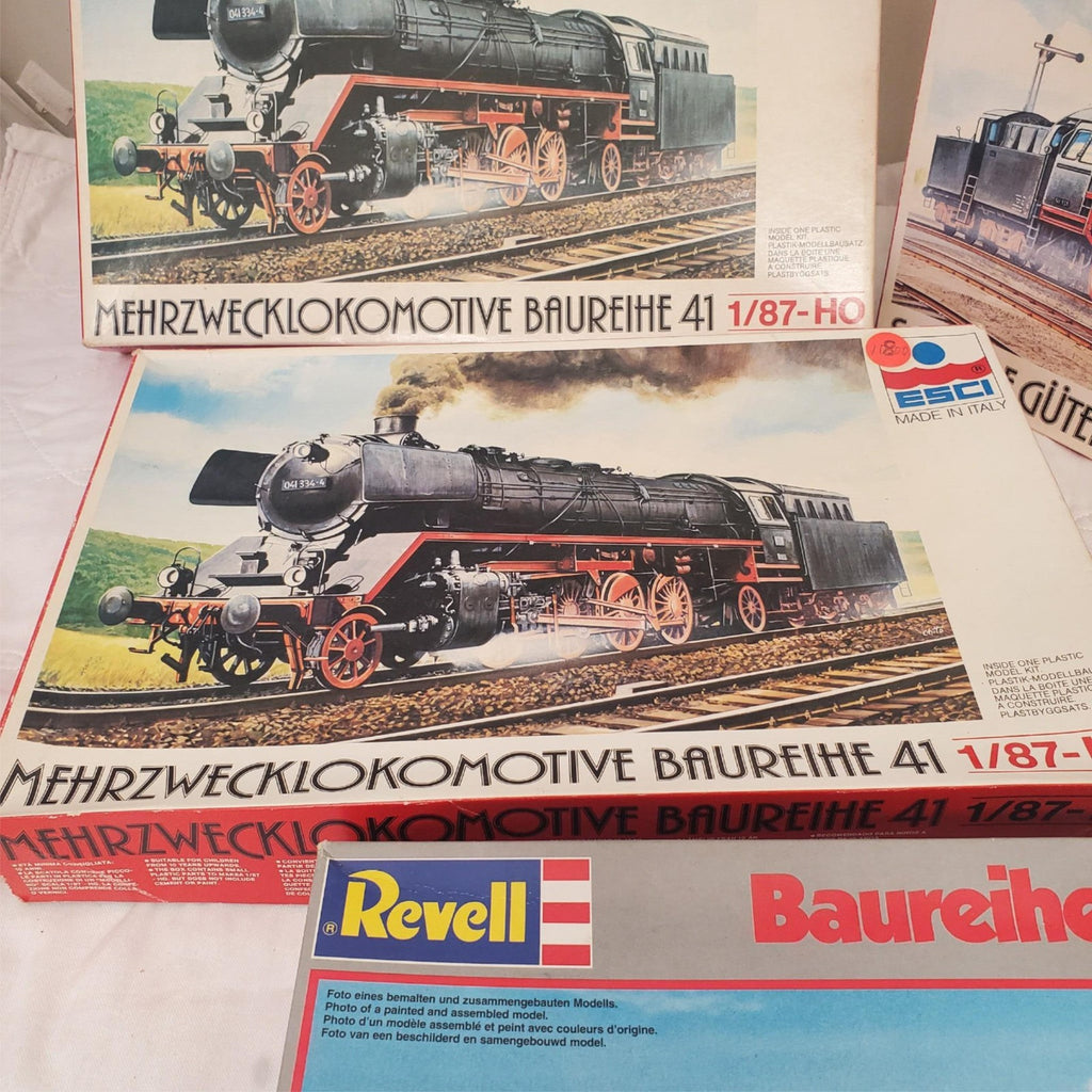 Lot of 4 ESCI & Revel 2162 1/87 Schnellzug-Lokomotive Baureihe Plastic Model kit
