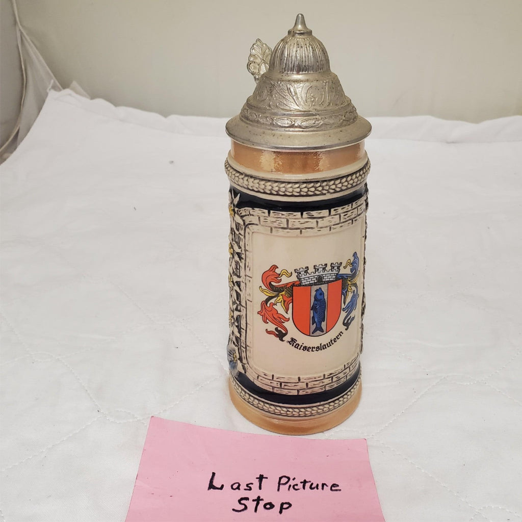 Germany Original Gerzit Gerz #9 Beer Stein with Lid