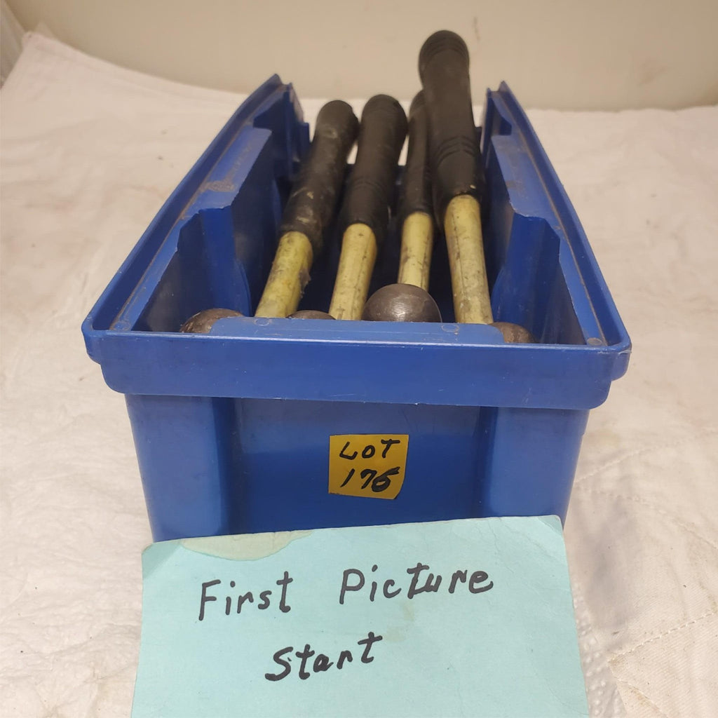 Lot of 4 Heavy Duty Ball Peen Hammer Set with Fiberglass Wooden Handle LOT-176