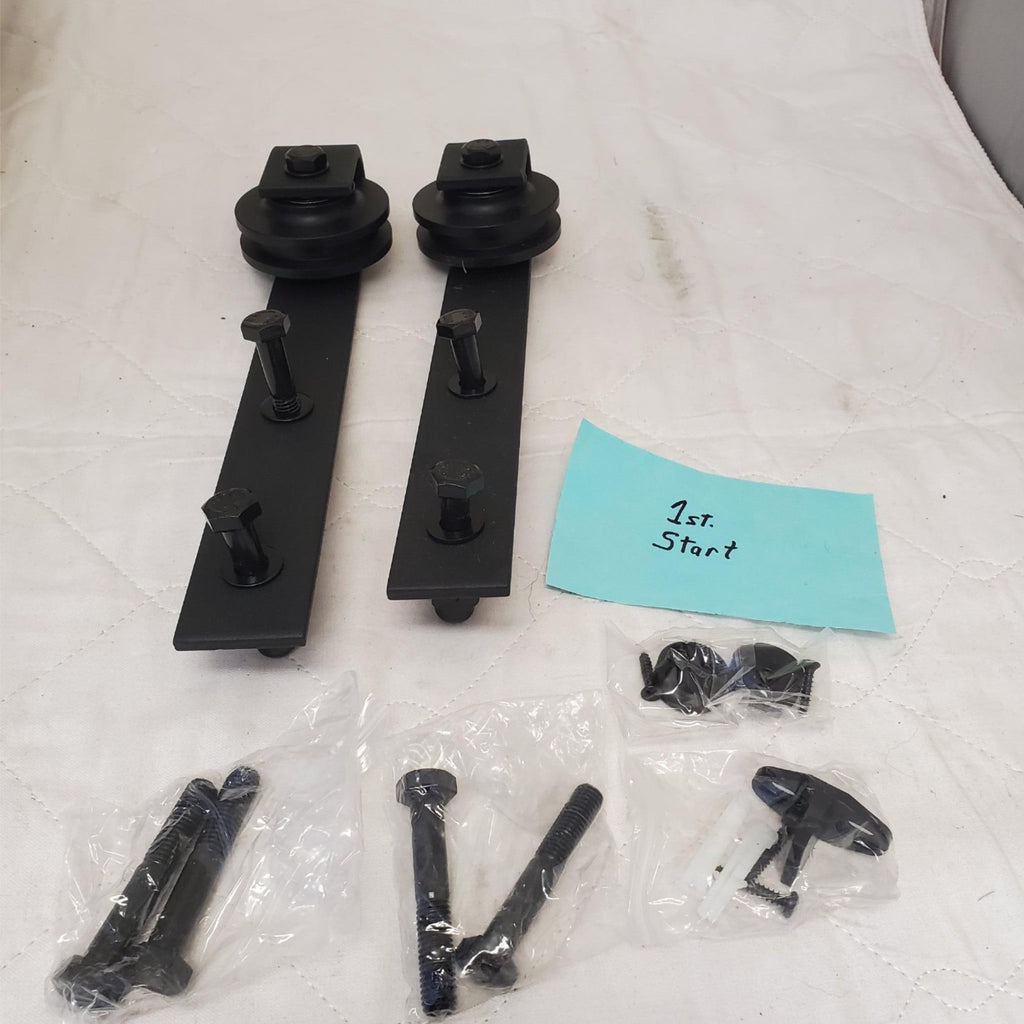 Set Of Barn Door Slider Black