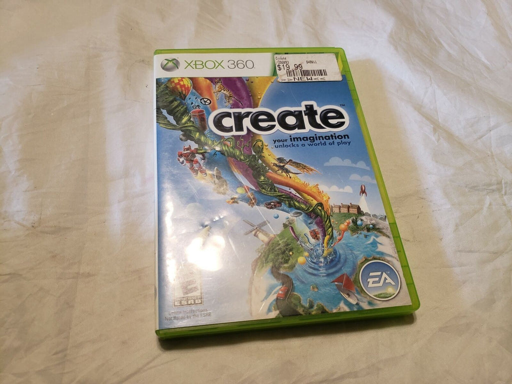Create : Your Imagination Unlocks a World of Play Microsoft Xbox 360 Game Disc