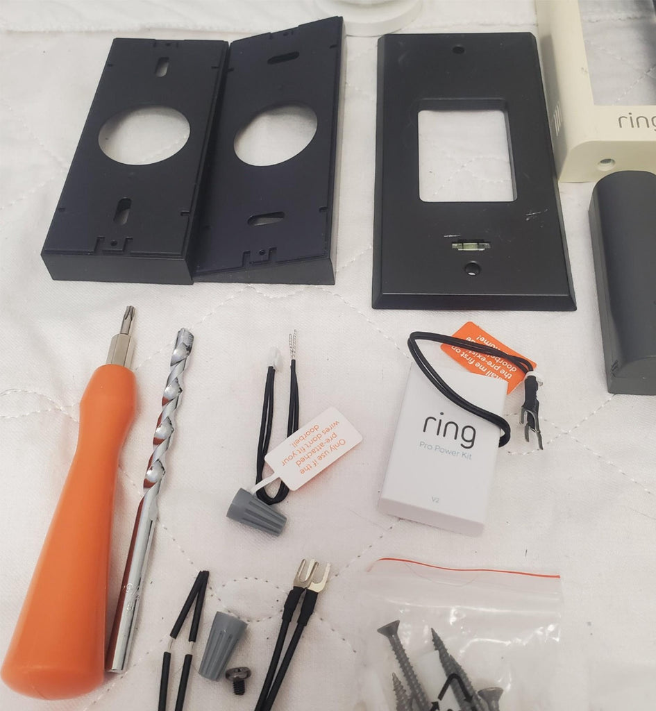 Ring Video Doorbell Pro with Pro Power Kit Faceplates & Installation Tools
