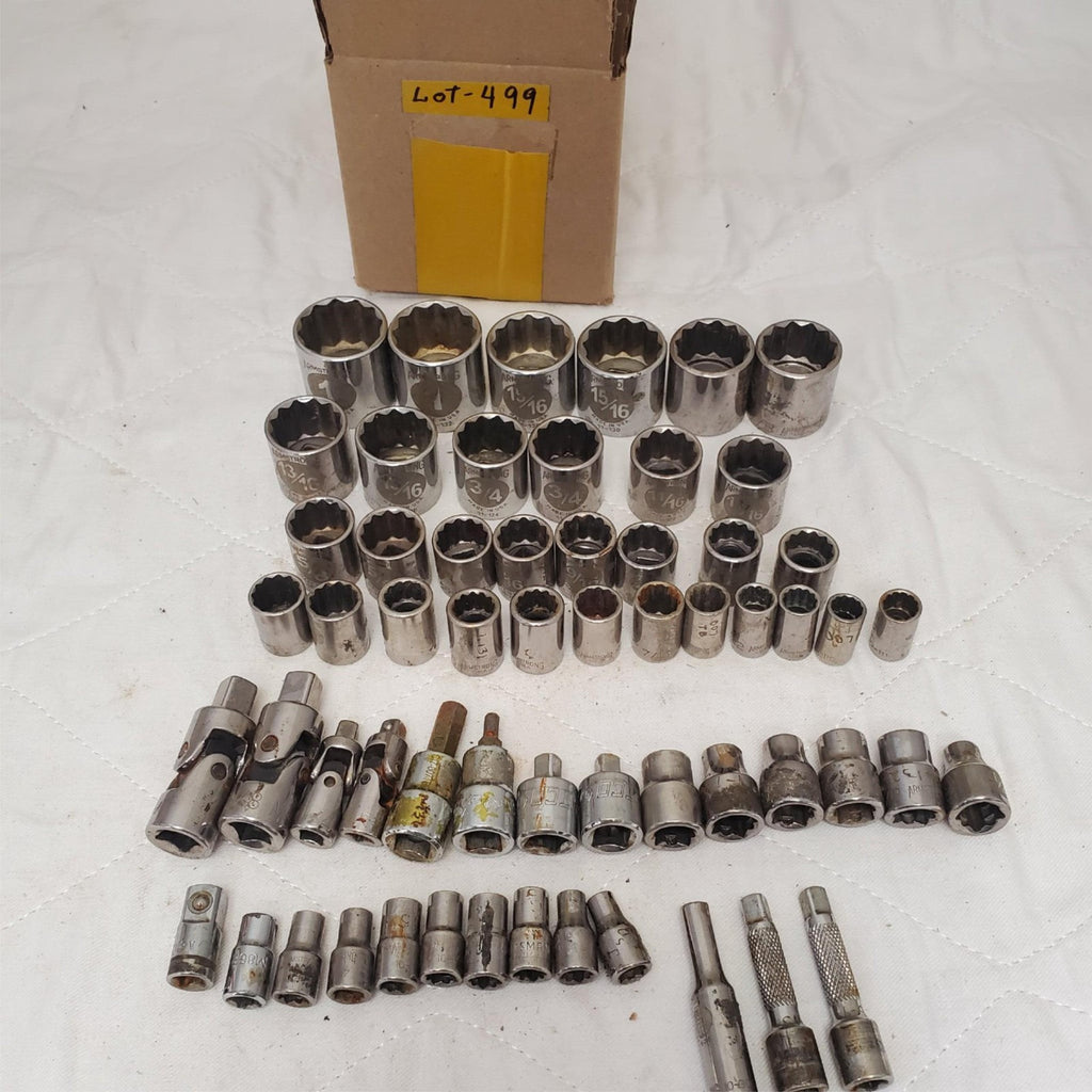 Lot of Assorted Socket with Extensions and Adapters LOT-499