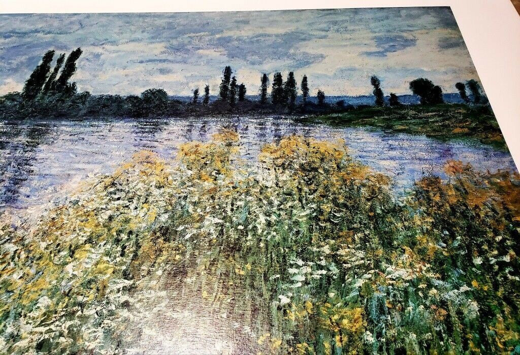 Claude Monet "Banks of the Seine, Vetheuil" 1880 Giclee Fine Art Print