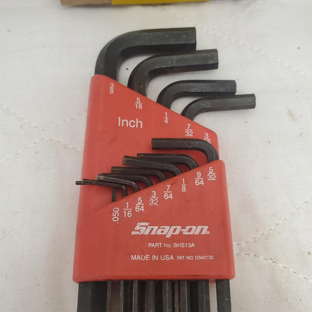 Snap on L-shaped Hex Ball SAE Wrench Set LOT-556