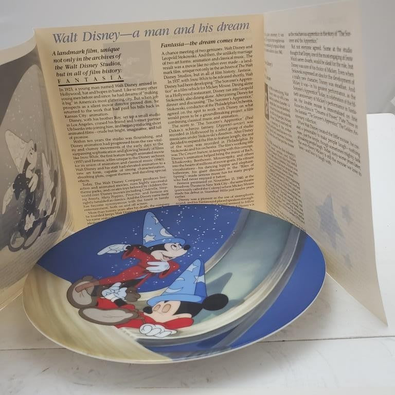 Walt Disney's Fantasia “Dreams of Power” Collector's Plate Edwin M. Knowles 1991