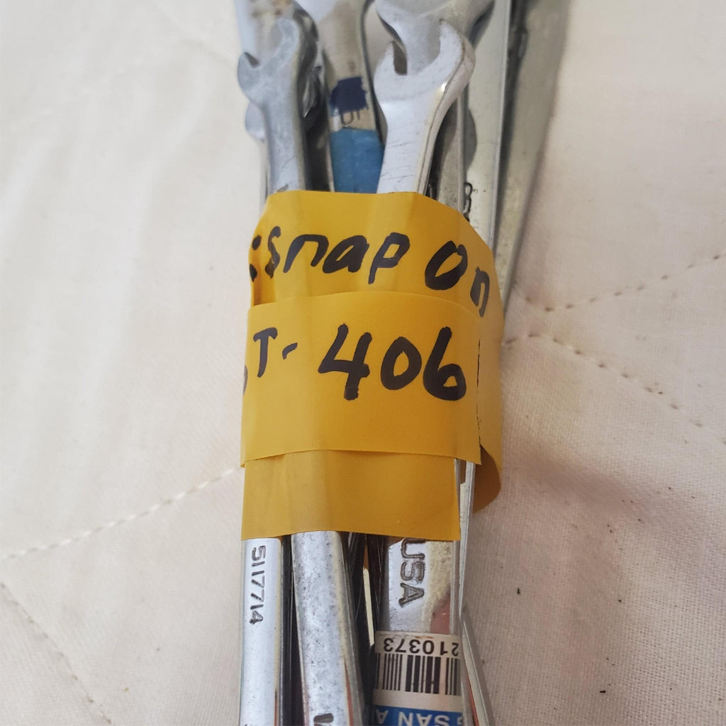 Snap On Tools 10 Pc SAE 12 Point Combination Wrench Set - Lot 406