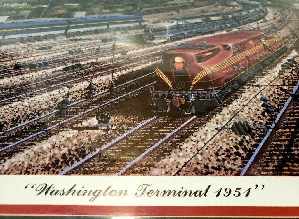 Mainline Memories 'Washington Terminal 1951 ' Railroad Art