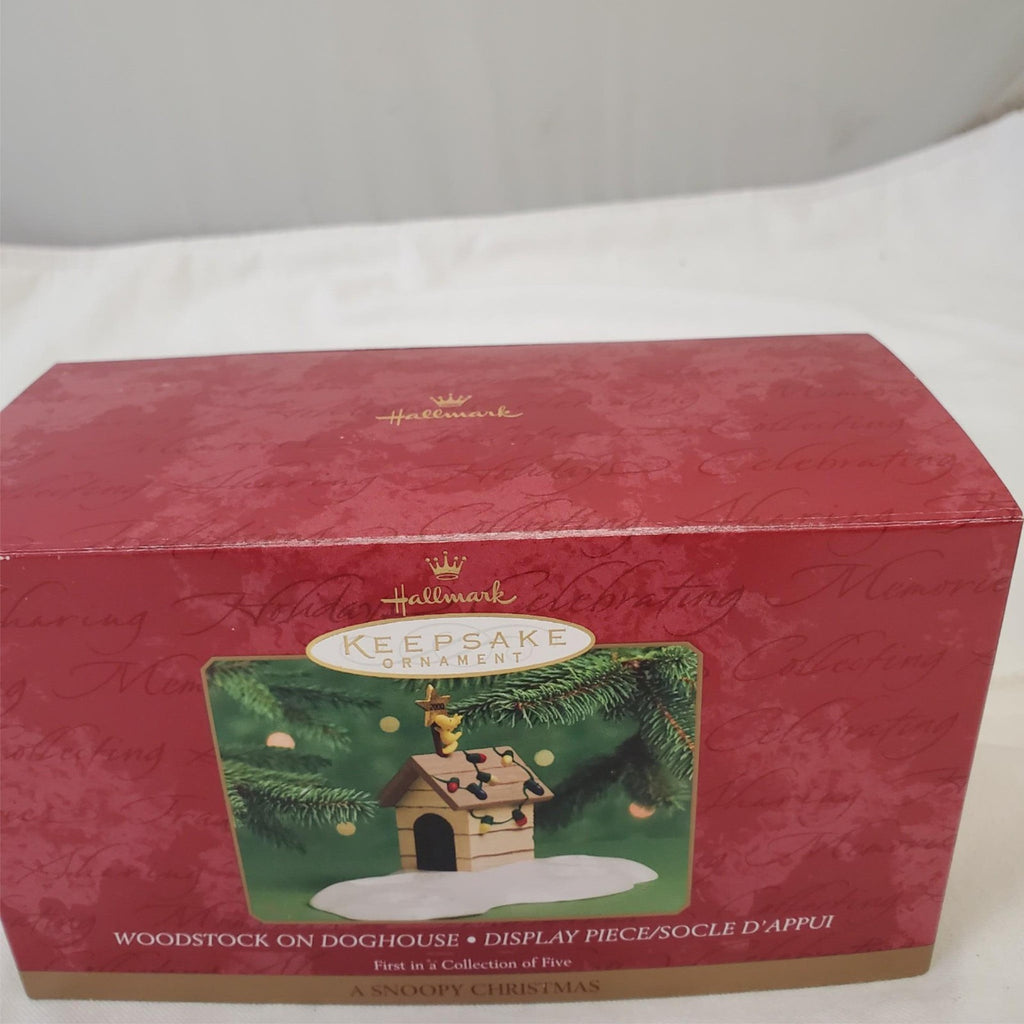 Lot of Hallmark Keepsake Spotlight on Snoopy & Woodstock On Doghouse Ornaments