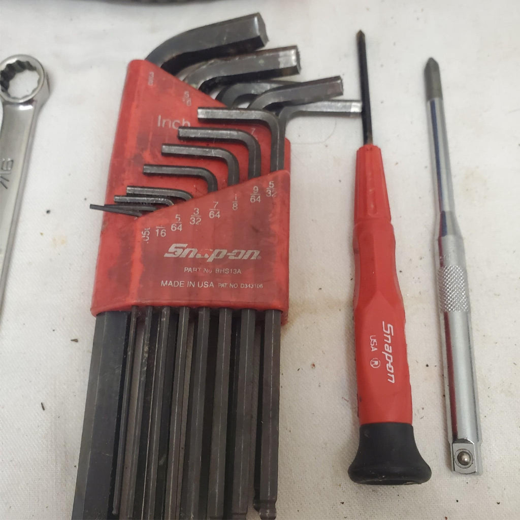 Lot of Snap On Hand Tools Screwdriver Sockets Wrench Hex Key Set Lot-51