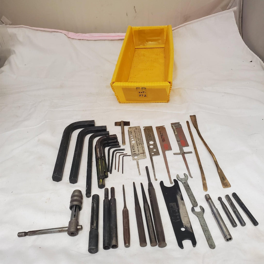 Lot of 34 Mixed Aircraft & Machinist Hex Keys, Punches, Gauges Tools LOT-272