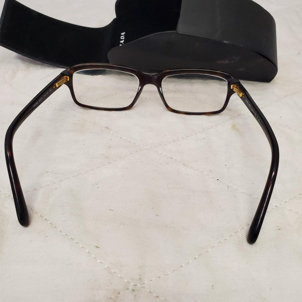 Prada VPR 09N 2AU-101 Brown Eyeglasses Frames with Case