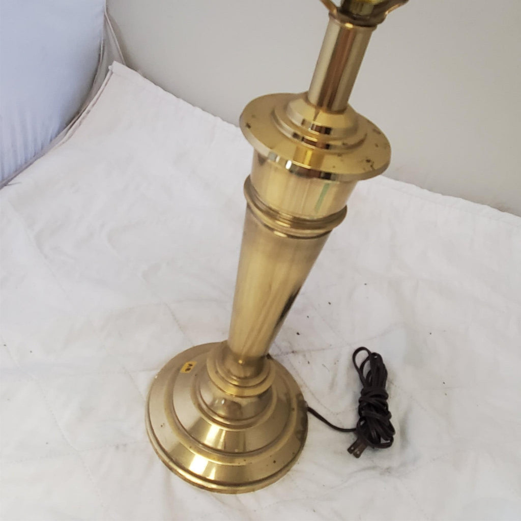 Vintage Solid Brass Portable Table Lamp AB