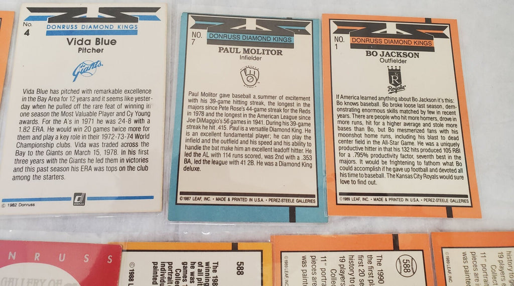 Donruss Diamond Kings Vida Blue, Fred McGriff & More Basketball Trading Cards